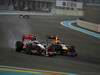 GP ABU DHABI, 13.11.2011- Gara, Jenson Button (GBR), McLaren  Mercedes, MP4-26 e Mark Webber (AUS), Red Bull Racing, RB7 