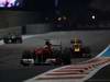 GP ABU DHABI, 13.11.2011- Gara, Felipe Massa (BRA), Ferrari, F-150 Italia davanti a Mark Webber (AUS), Red Bull Racing, RB7 
