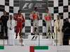 GP ABU DHABI, 13.11.2011- Gara, Lewis Hamilton (GBR), McLaren Mercedes, MP4-26 vincitore, Fernando Alonso (ESP), Ferrari, F-150 Italia secondo e Jenson Button (GBR), McLaren Mercedes, MP4-26 terzo