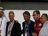 GP ABU DHABI, 13.11.2011- Gara, Piero Ferrari (ITA), vice-president Ferrari, Roberto Mancini (ITA), Coach of Manchester City e Stefano Domenicali (ITA), Team Principal 