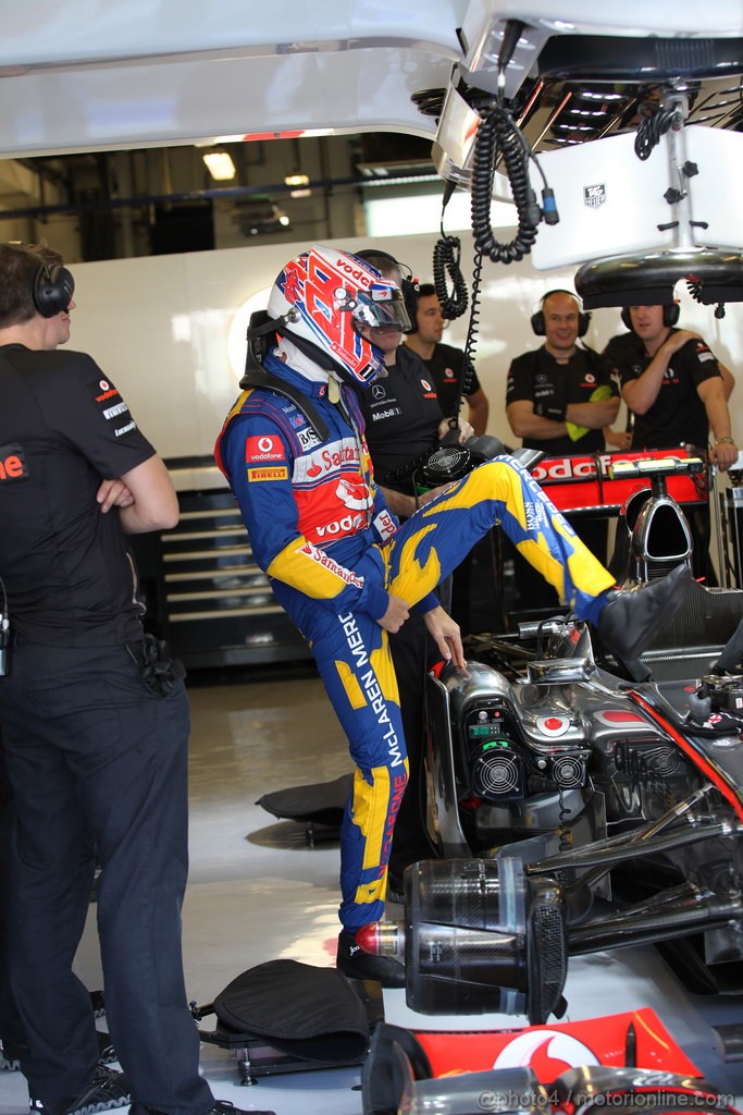 GP ABU DHABI, 12.11.2011- Prove Libere 3, Sabato, Jenson Button (GBR), McLaren  Mercedes, MP4-26 