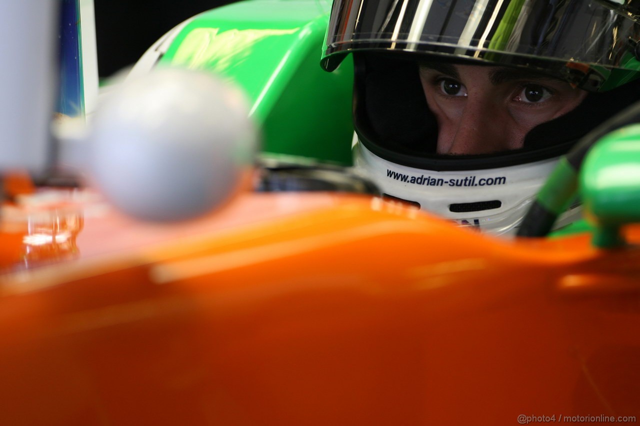 GP ABU DHABI, 12.11.2011- Prove Libere 3, Sabato, Adrian Sutil (GER), Force India F1 Team, VJM04 