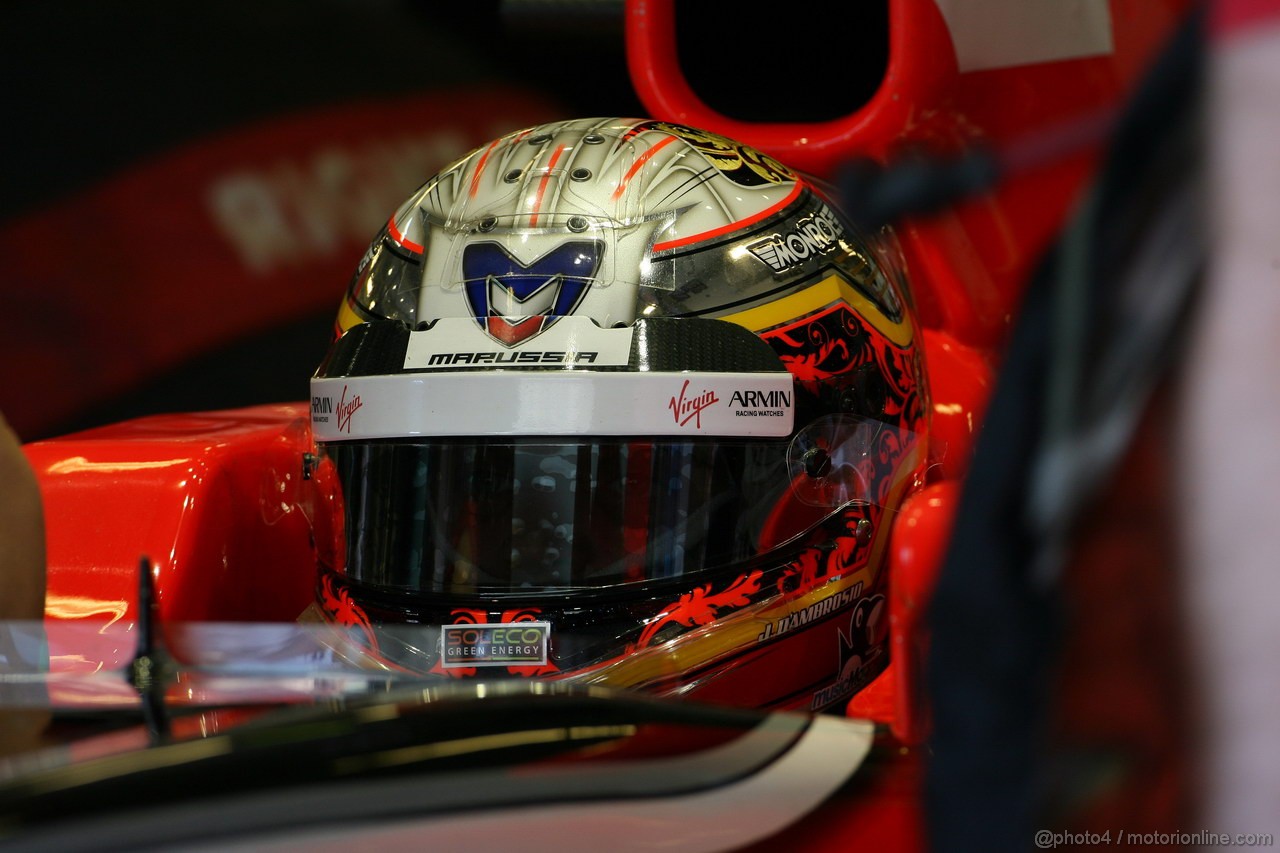 GP ABU DHABI, 12.11.2011- Prove Libere 3, Sabato, Jerome D'Ambrosio (BEL), Marussia Virgin Racing VR-02 