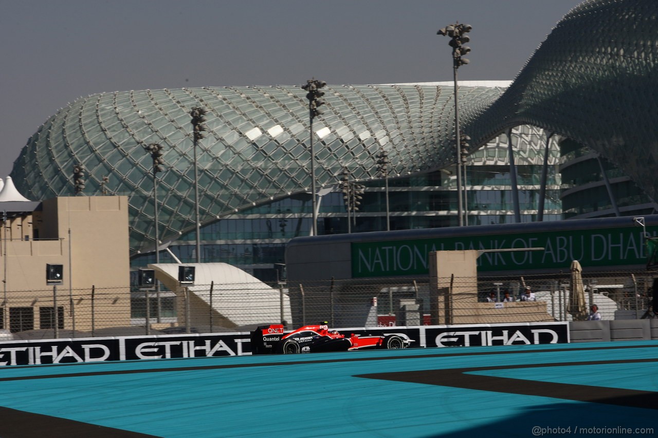 GP ABU DHABI, 12.11.2011- Prove Libere 3, Sabato, Jerome D'Ambrosio (BEL), Marussia Virgin Racing VR-02 