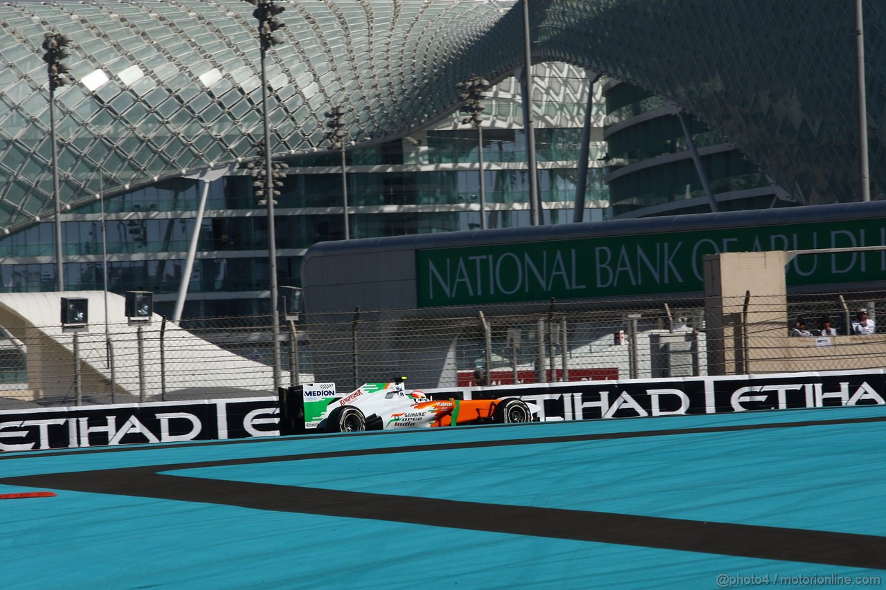 GP ABU DHABI, 12.11.2011- Prove Libere 3, Sabato, Paul di Resta (GBR) Force India VJM04 