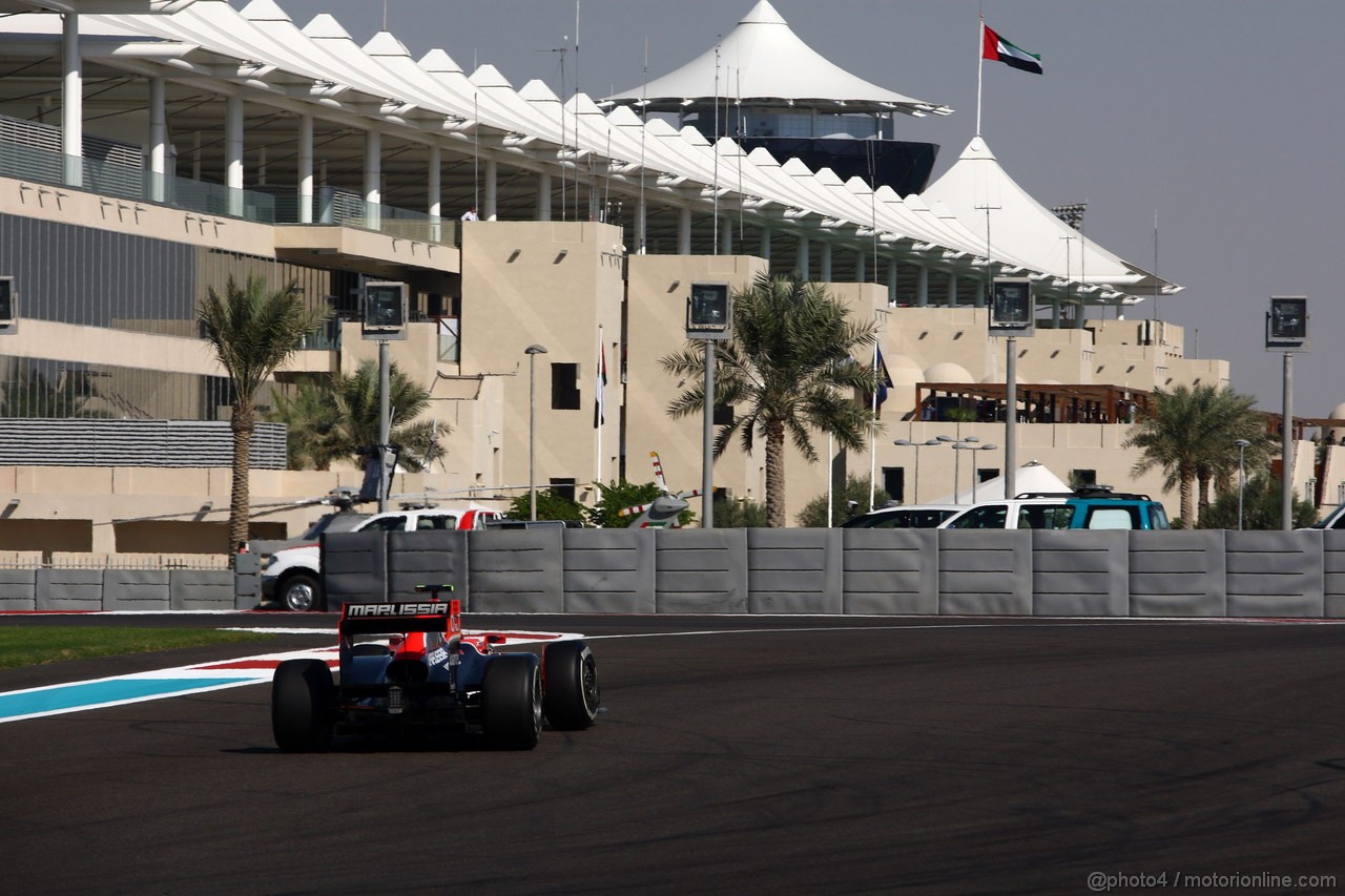 GP ABU DHABI, 12.11.2011- Prove Libere 3, Sabato, Jerome D'Ambrosio (BEL), Marussia Virgin Racing VR-02 