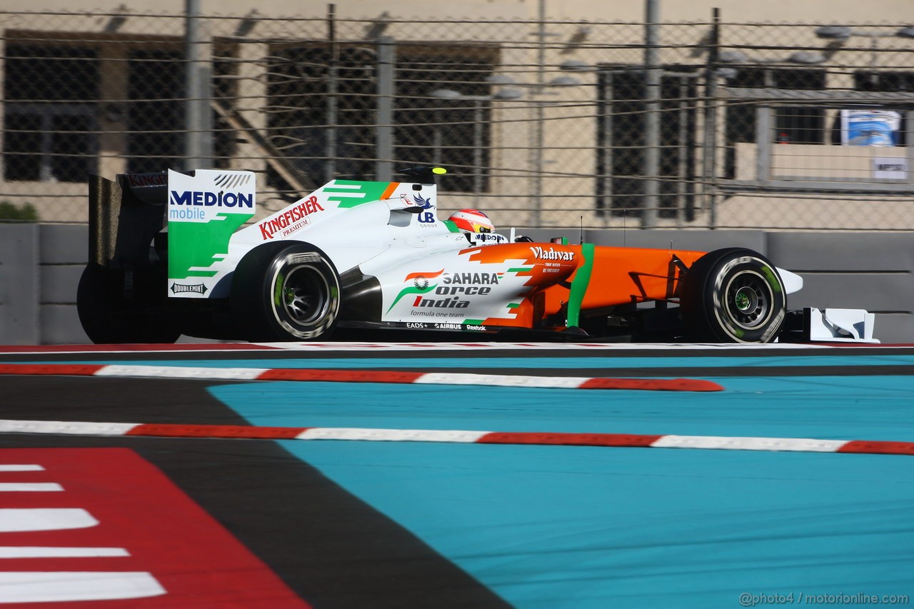 GP ABU DHABI, 12.11.2011- Prove Libere 3, Sabato, Paul di Resta (GBR) Force India VJM04 