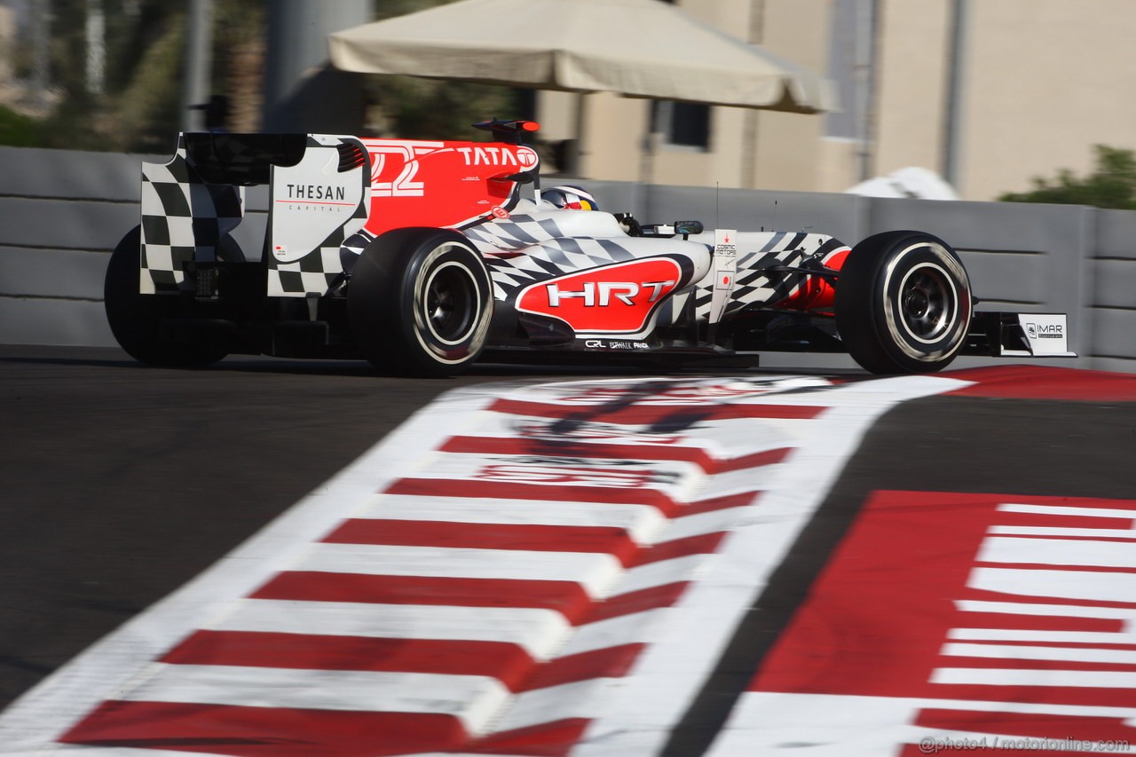 GP ABU DHABI, 12.11.2011- Prove Libere 3, Sabato, Daniel Ricciardo (AUS), HRT Formula One Team 