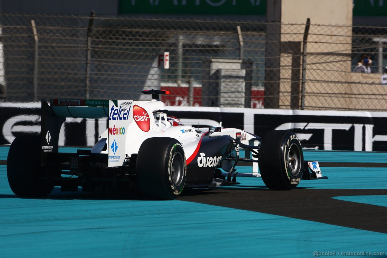 GP ABU DHABI, 12.11.2011- Prove Libere 3, Sabato, Kamui Kobayashi (JAP), Sauber F1 Team C30 