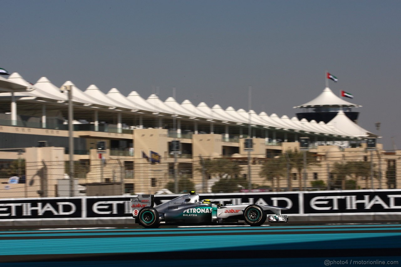 GP ABU DHABI, 12.11.2011- Prove Libere 3, Sabato, Nico Rosberg (GER), Mercedes GP Petronas F1 Team, MGP W02 