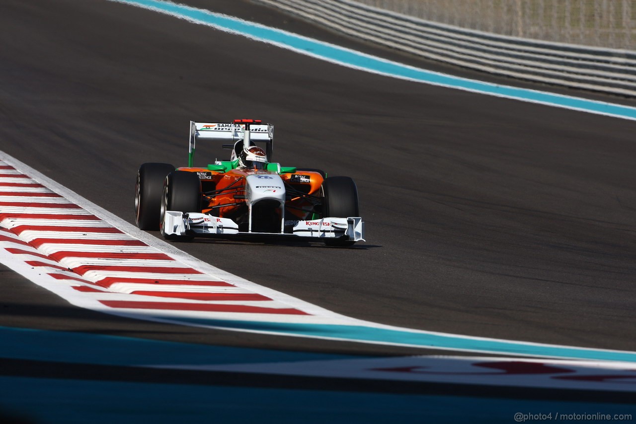 GP ABU DHABI, 12.11.2011- Prove Libere 3, Sabato, Adrian Sutil (GER), Force India F1 Team, VJM04 