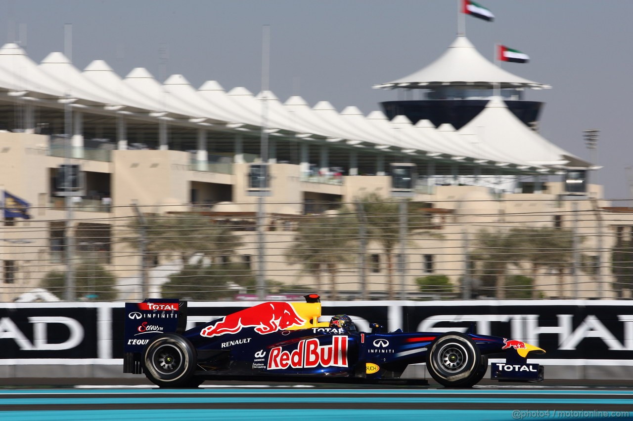 GP ABU DHABI, 12.11.2011- Prove Libere 3, Sabato, Sebastian Vettel (GER), Red Bull Racing, RB7 