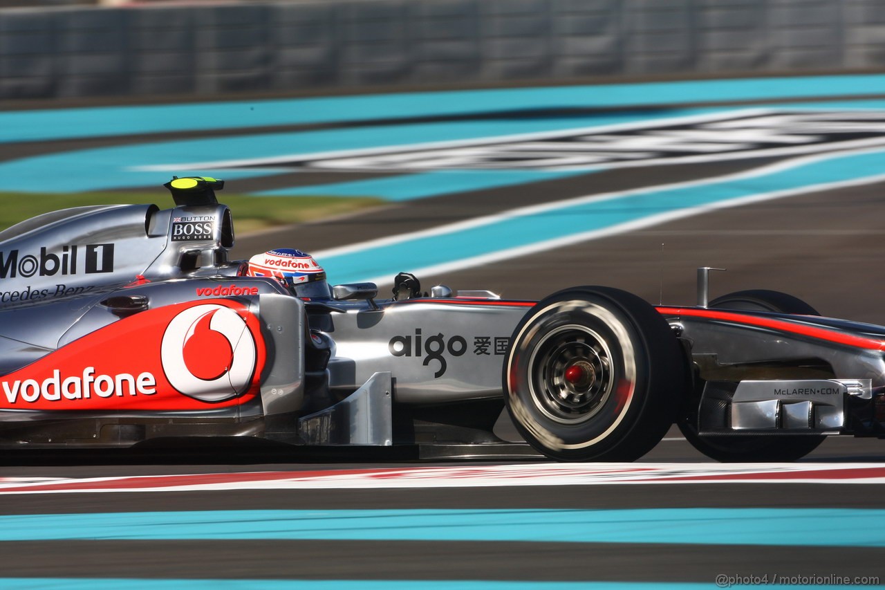 GP ABU DHABI, 12.11.2011- Prove Libere 3, Sabato, Jenson Button (GBR), McLaren  Mercedes, MP4-26 