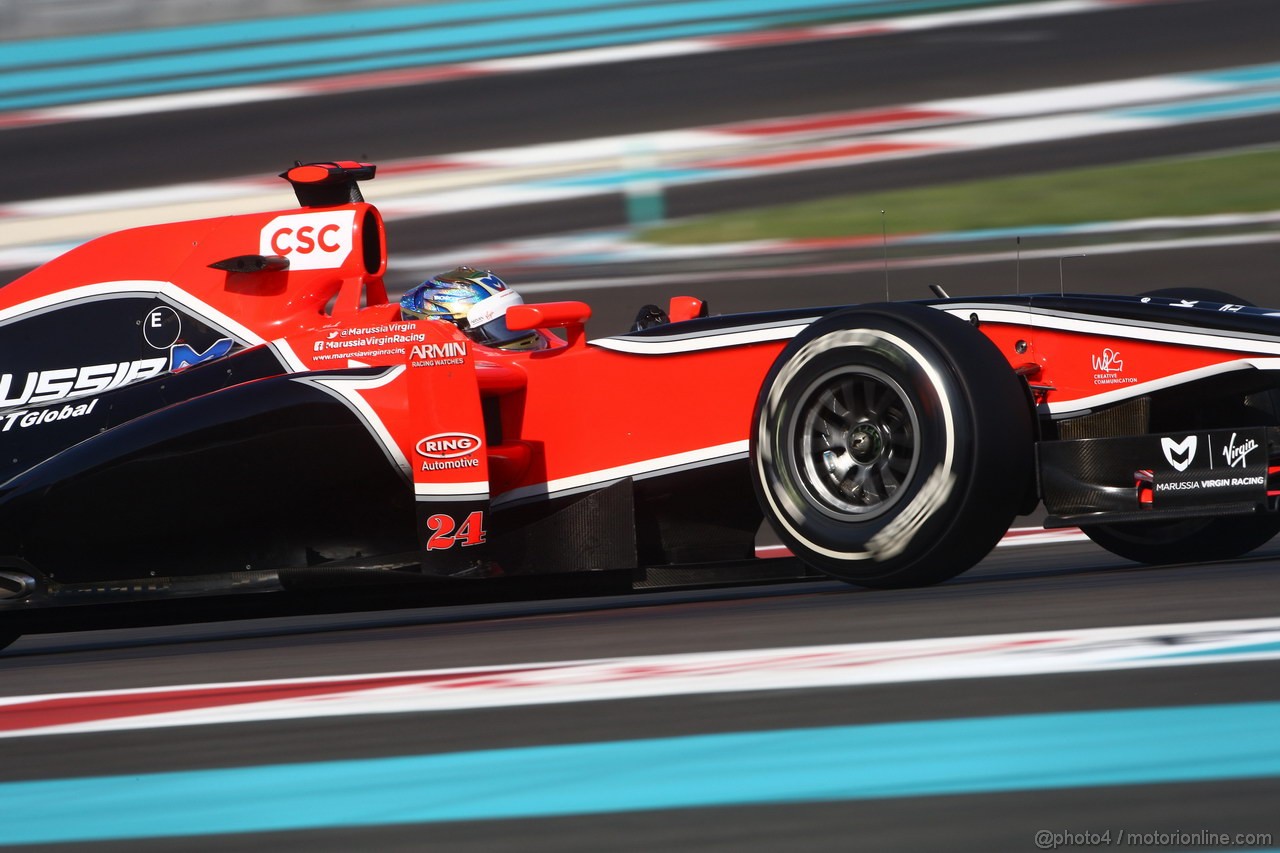 GP ABU DHABI, 12.11.2011- Prove Libere 3, Sabato, Timo Glock (GER), Marussia Virgin Racing VR-02 