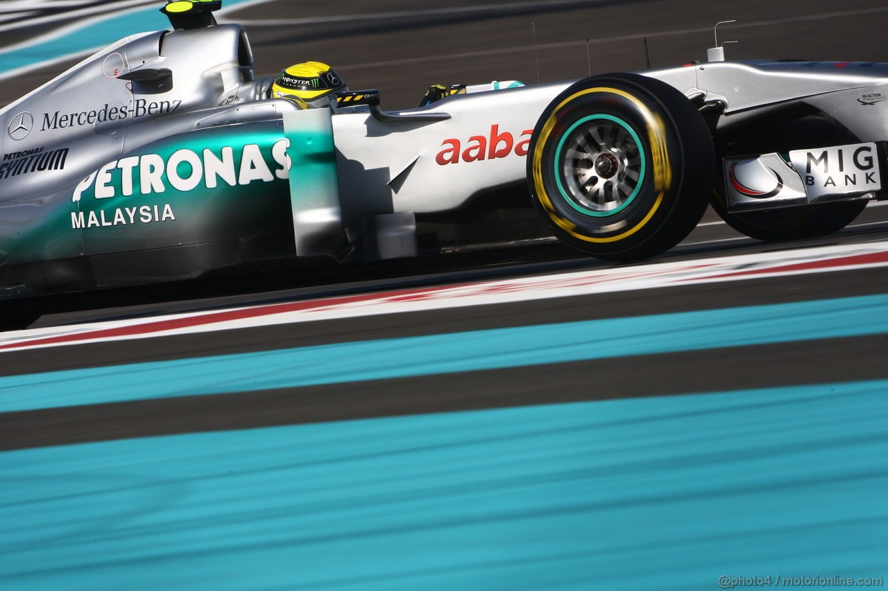 GP ABU DHABI, 12.11.2011- Prove Libere 3, Sabato, Nico Rosberg (GER), Mercedes GP Petronas F1 Team, MGP W02 