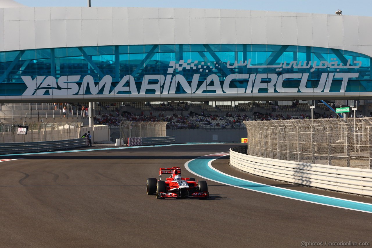 GP ABU DHABI, 12.11.2011- Prove Libere 3, Sabato, Timo Glock (GER), Marussia Virgin Racing VR-02 