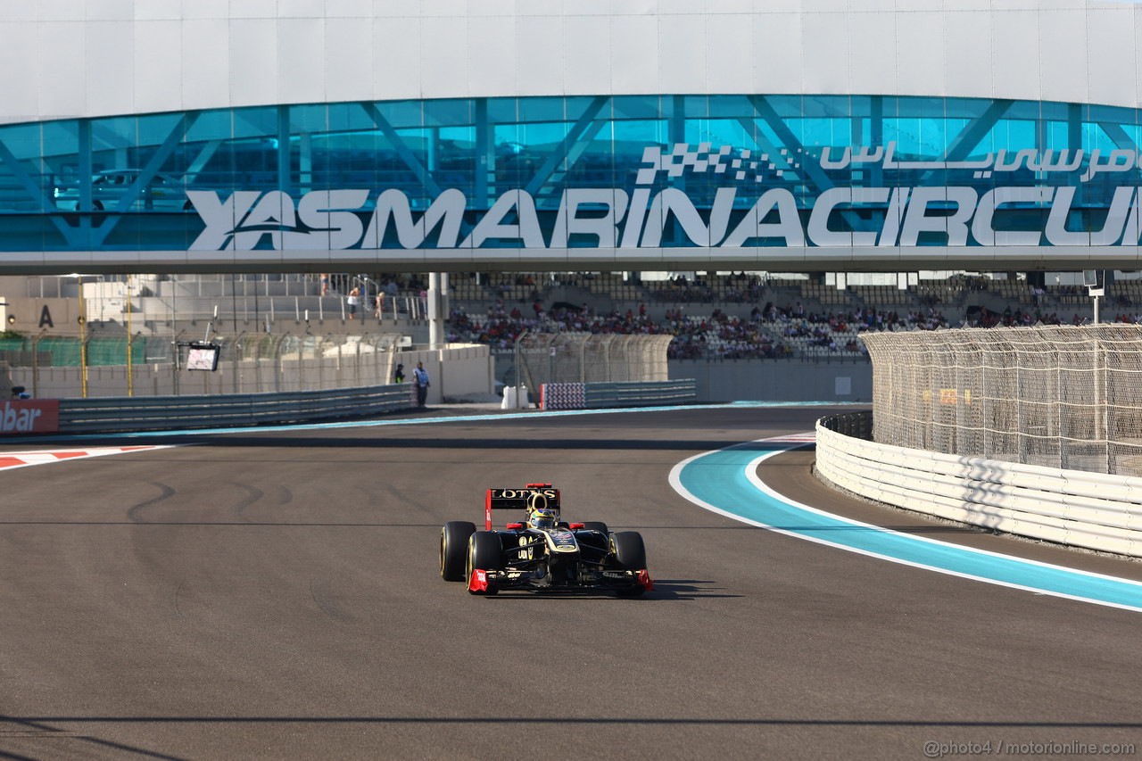 GP ABU DHABI, 12.11.2011- Prove Libere 3, Sabato, Bruno Senna (BRA), Lotus Renault GP R31 