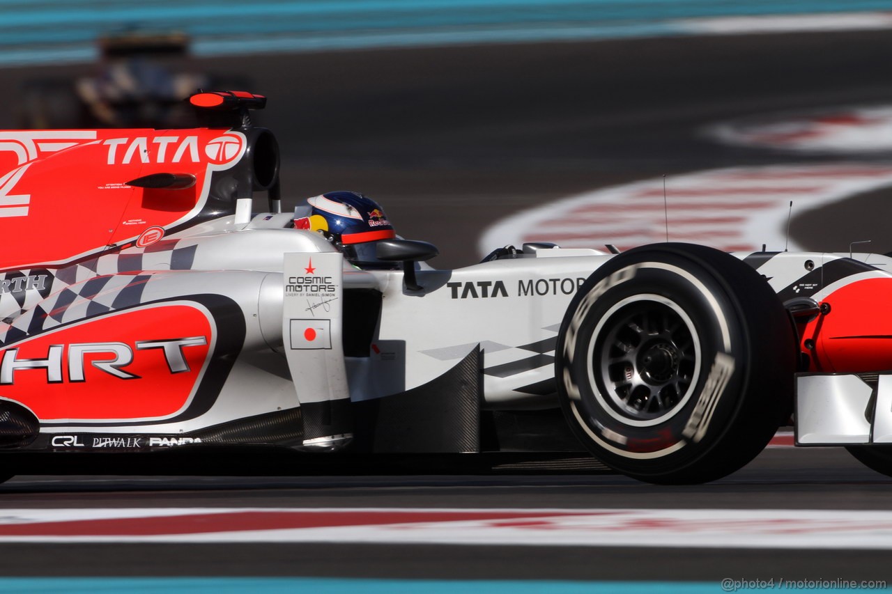GP ABU DHABI, 12.11.2011- Prove Libere 3, Sabato, Daniel Ricciardo (AUS), HRT Formula One Team 