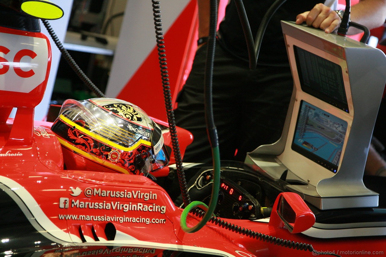 GP ABU DHABI, 12.11.2011- Prove Libere 3, Sabato, Jerome D'Ambrosio (BEL), Marussia Virgin Racing VR-02 