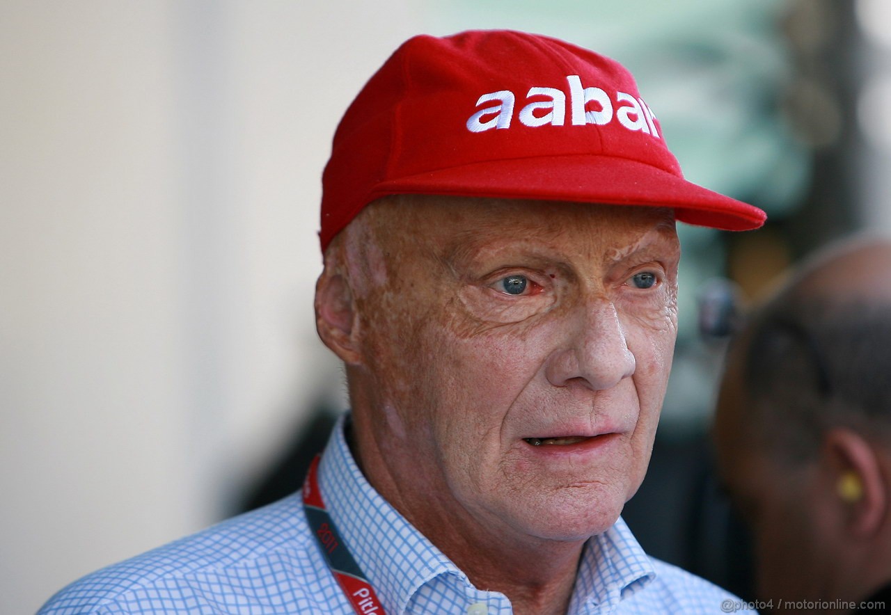 GP ABU DHABI, 12.11.2011- Prove Libere 3, Sabato, Nikki Lauda (AU) 