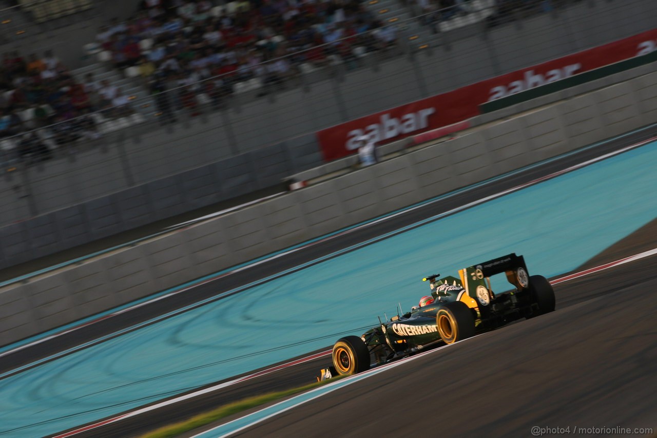GP ABU DHABI, 12.11.2011- Qualifiche, Jarno Trulli (ITA), Team Lotus, TL11 
