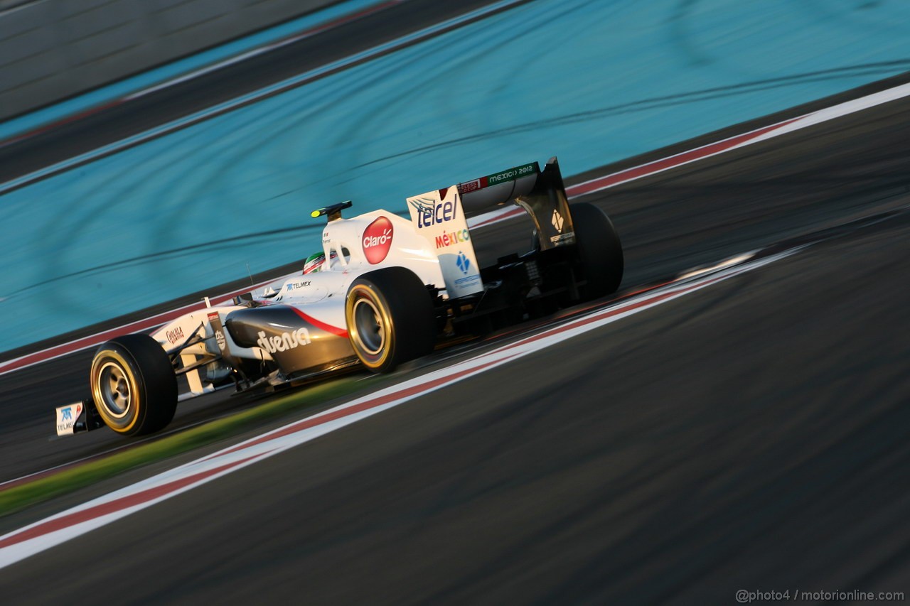 GP ABU DHABI, 12.11.2011- Qualifiche, Sergio P�rez (MEX), Sauber F1 Team C30 