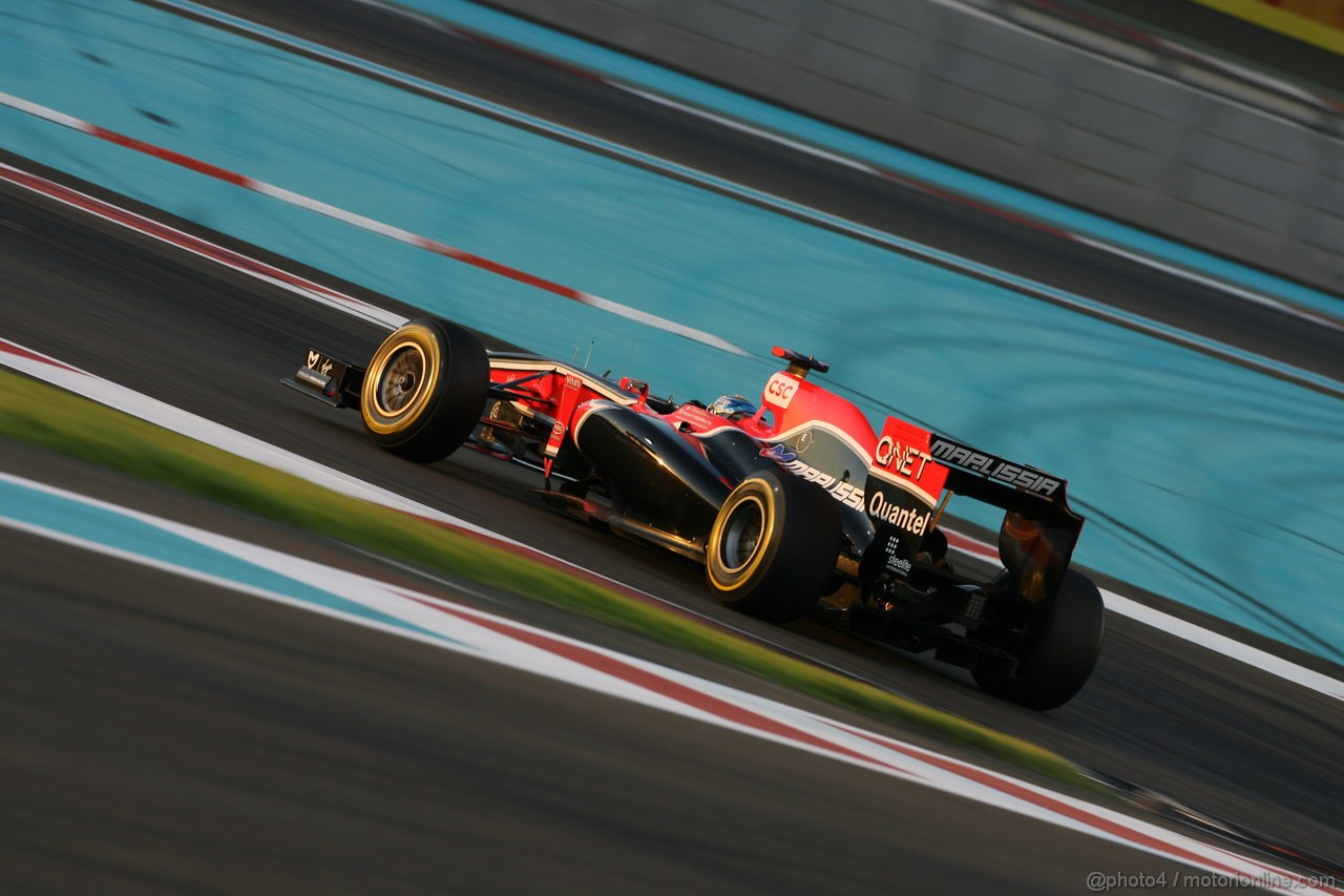GP ABU DHABI, 12.11.2011- Qualifiche, Timo Glock (GER), Marussia Virgin Racing VR-02 
