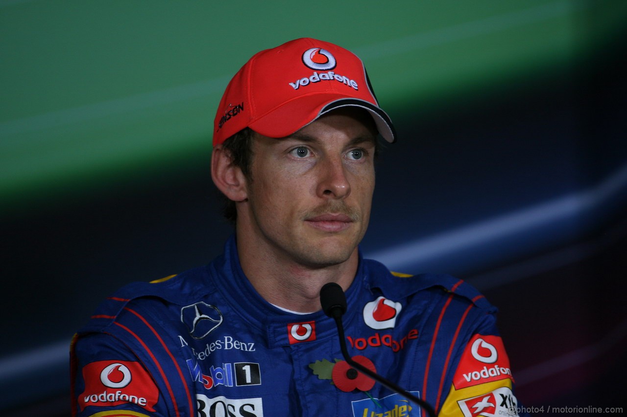 GP ABU DHABI, 12.11.2011- Qualifiche, Conferenza Stampa, Jenson Button (GBR), McLaren  Mercedes, MP4-26 