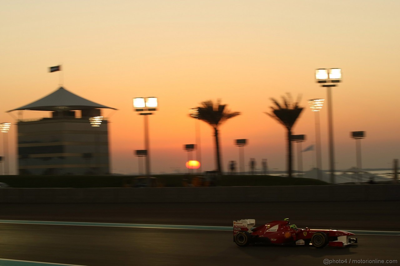 GP ABU DHABI, 12.11.2011- Qualifiche, Felipe Massa (BRA), Ferrari, F-150 Italia 