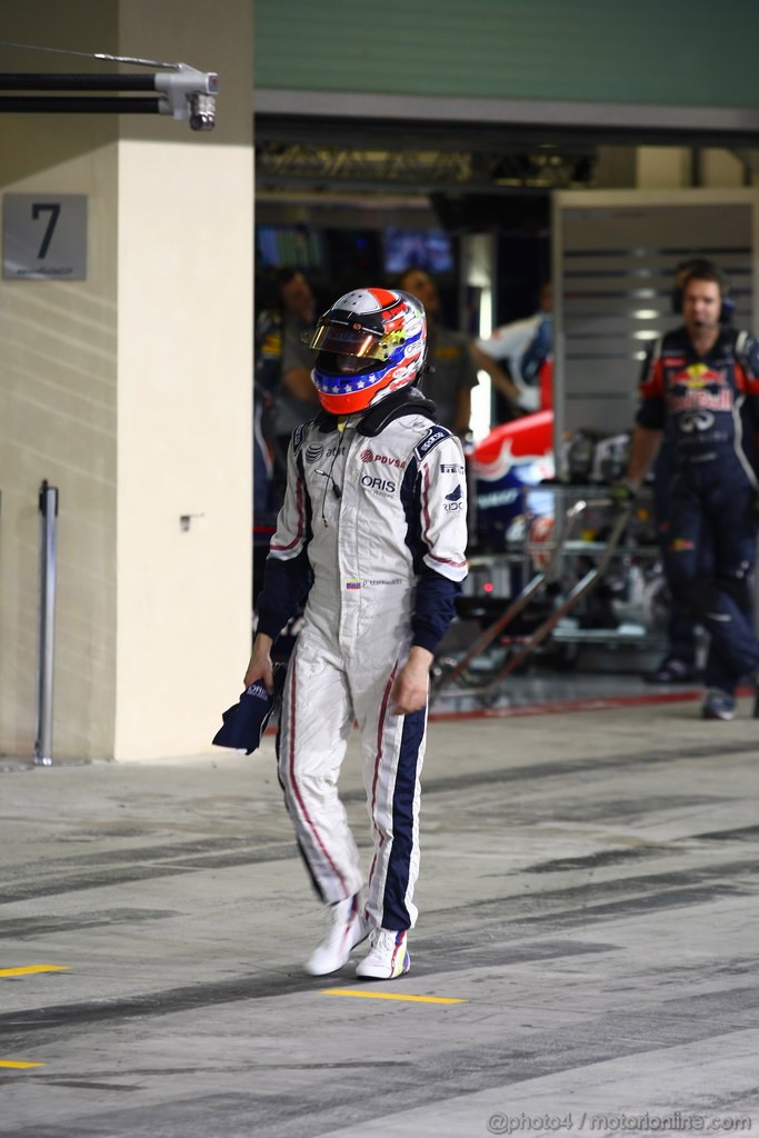GP ABU DHABI, 12.11.2011- Qualifiche, Pastor Maldonado (VEN), Williams FW33 