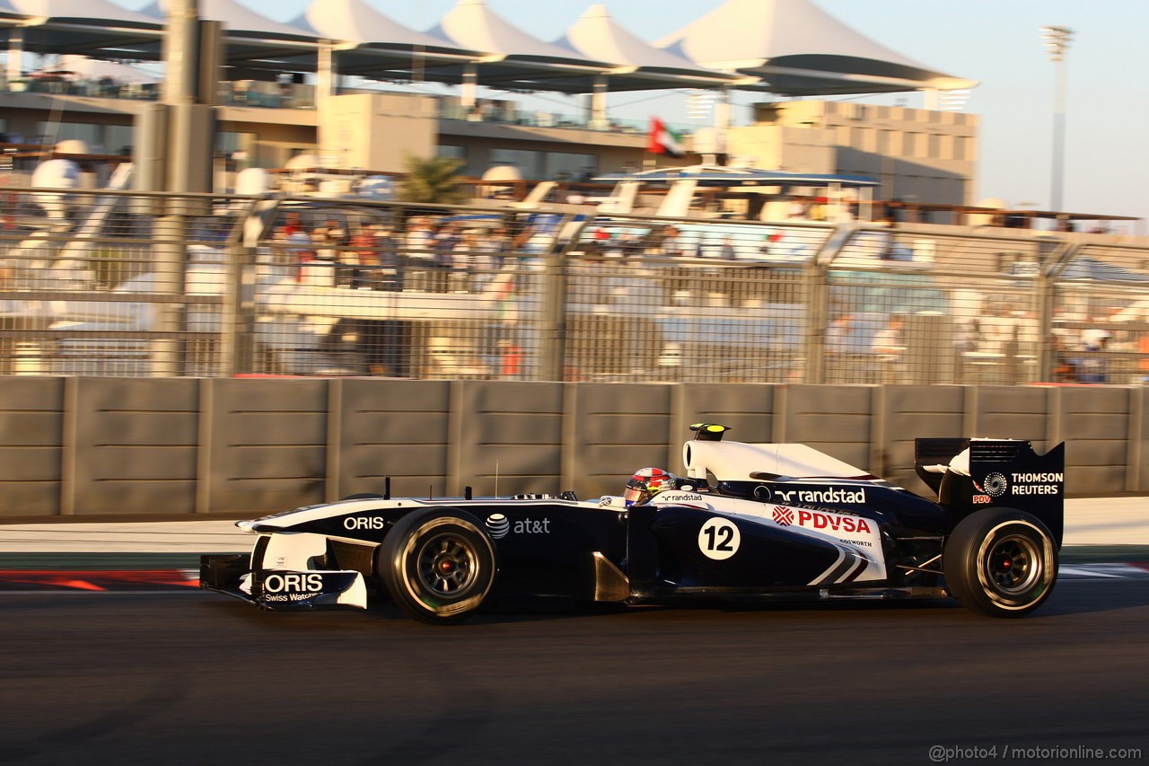 GP ABU DHABI, 12.11.2011- Qualifiche, Pastor Maldonado (VEN), Williams FW33 