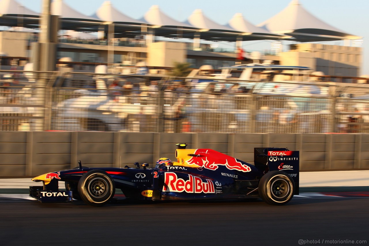 GP ABU DHABI, 12.11.2011- Qualifiche, Mark Webber (AUS), Red Bull Racing, RB7 