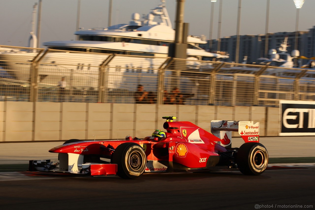 GP ABU DHABI, 12.11.2011- Qualifiche, Felipe Massa (BRA), Ferrari, F-150 Italia 