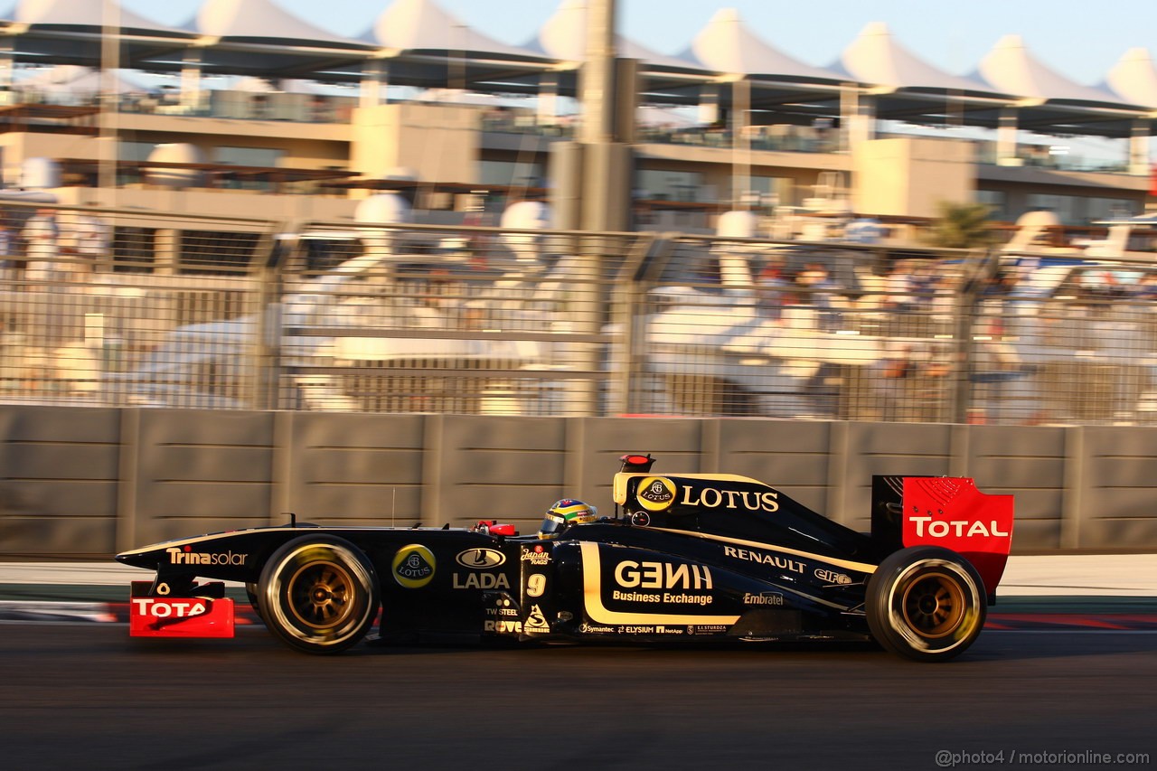 GP ABU DHABI, 12.11.2011- Qualifiche, Bruno Senna (BRA), Lotus Renault GP R31 