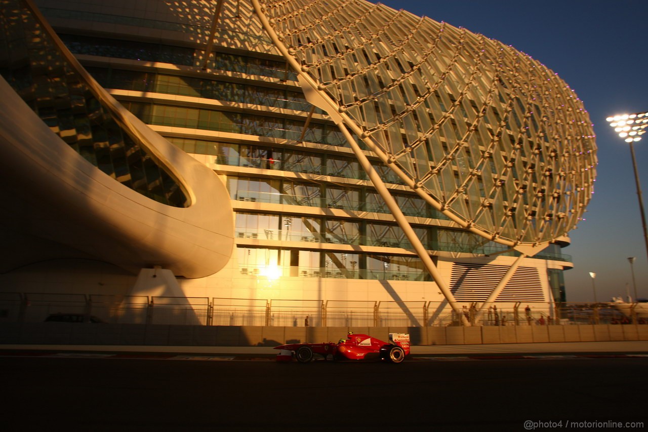 GP ABU DHABI, 12.11.2011- Qualifiche, Felipe Massa (BRA), Ferrari, F-150 Italia 