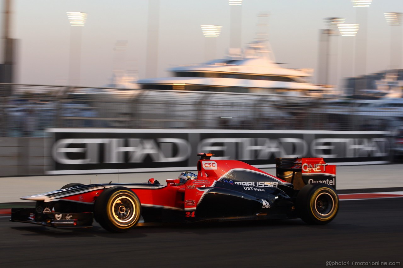 GP ABU DHABI, 12.11.2011- Qualifiche, Timo Glock (GER), Marussia Virgin Racing VR-02 