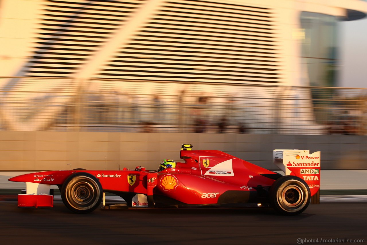 GP ABU DHABI, 12.11.2011- Qualifiche, Felipe Massa (BRA), Ferrari, F-150 Italia 