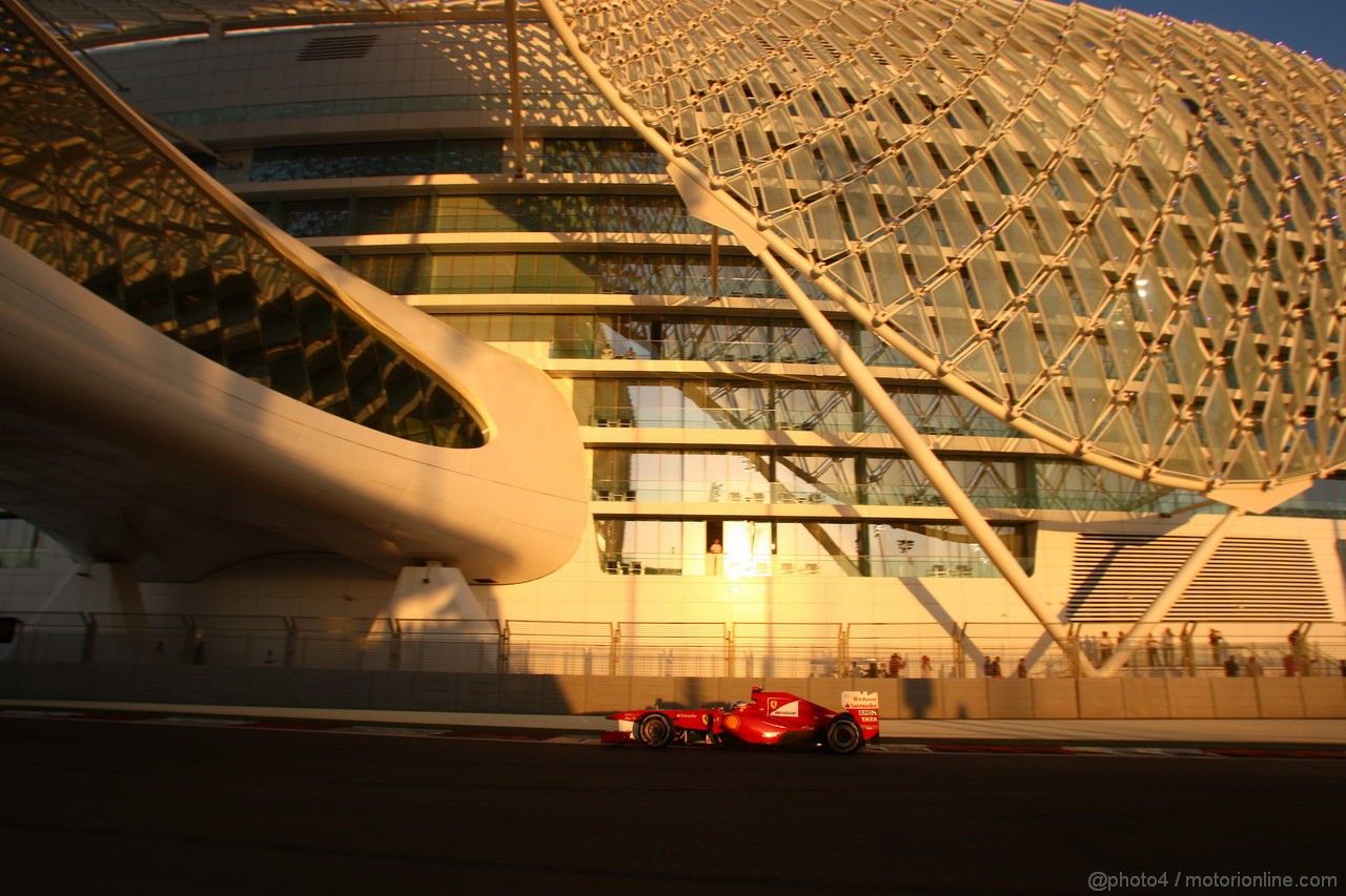 GP ABU DHABI, 12.11.2011- Qualifiche, Fernando Alonso (ESP), Ferrari, F-150 Italia 