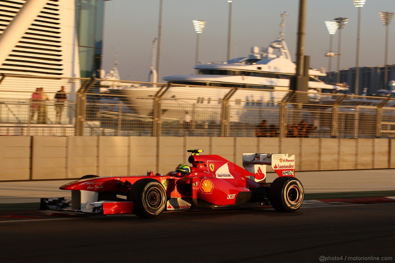 GP ABU DHABI, 12.11.2011- Qualifiche, Felipe Massa (BRA), Ferrari, F-150 Italia 