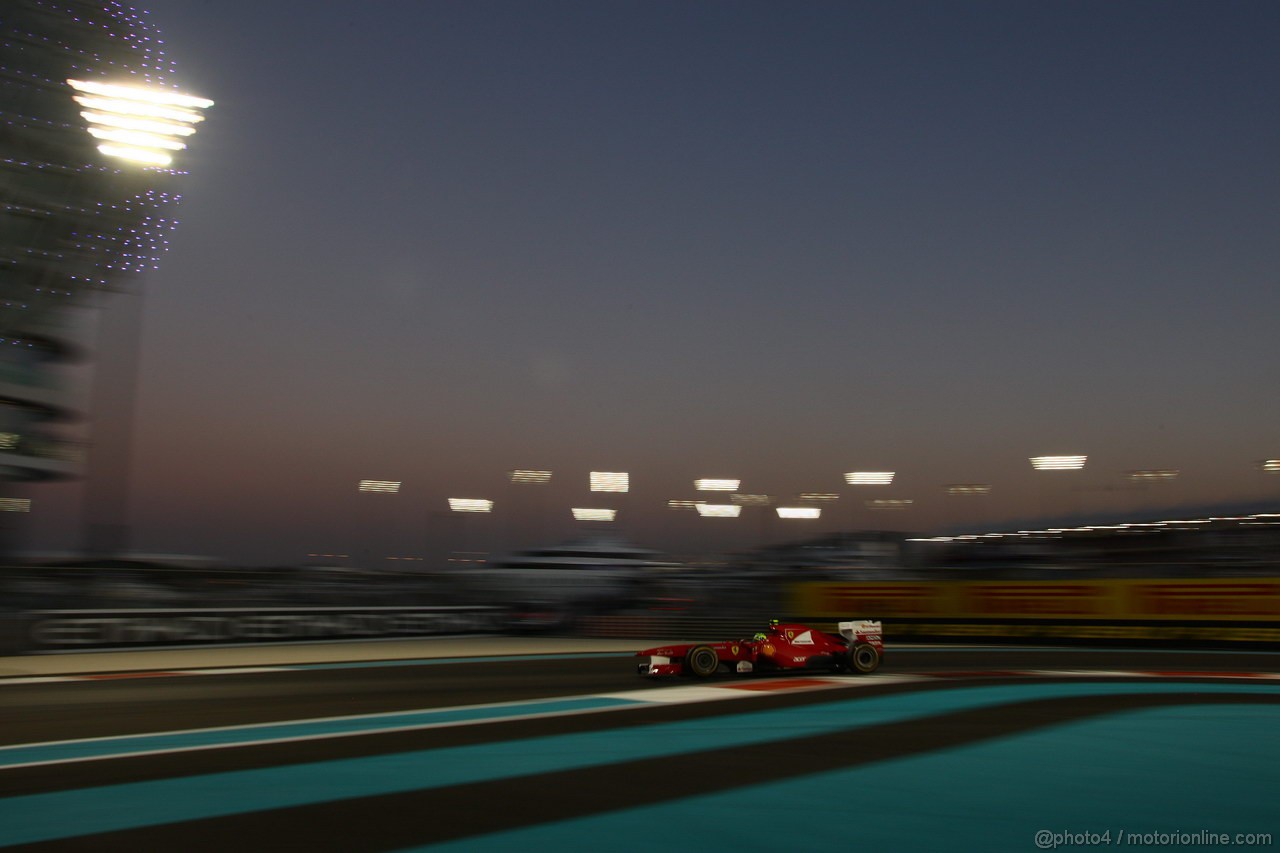 GP ABU DHABI, 12.11.2011- Qualifiche, Felipe Massa (BRA), Ferrari, F-150 Italia 