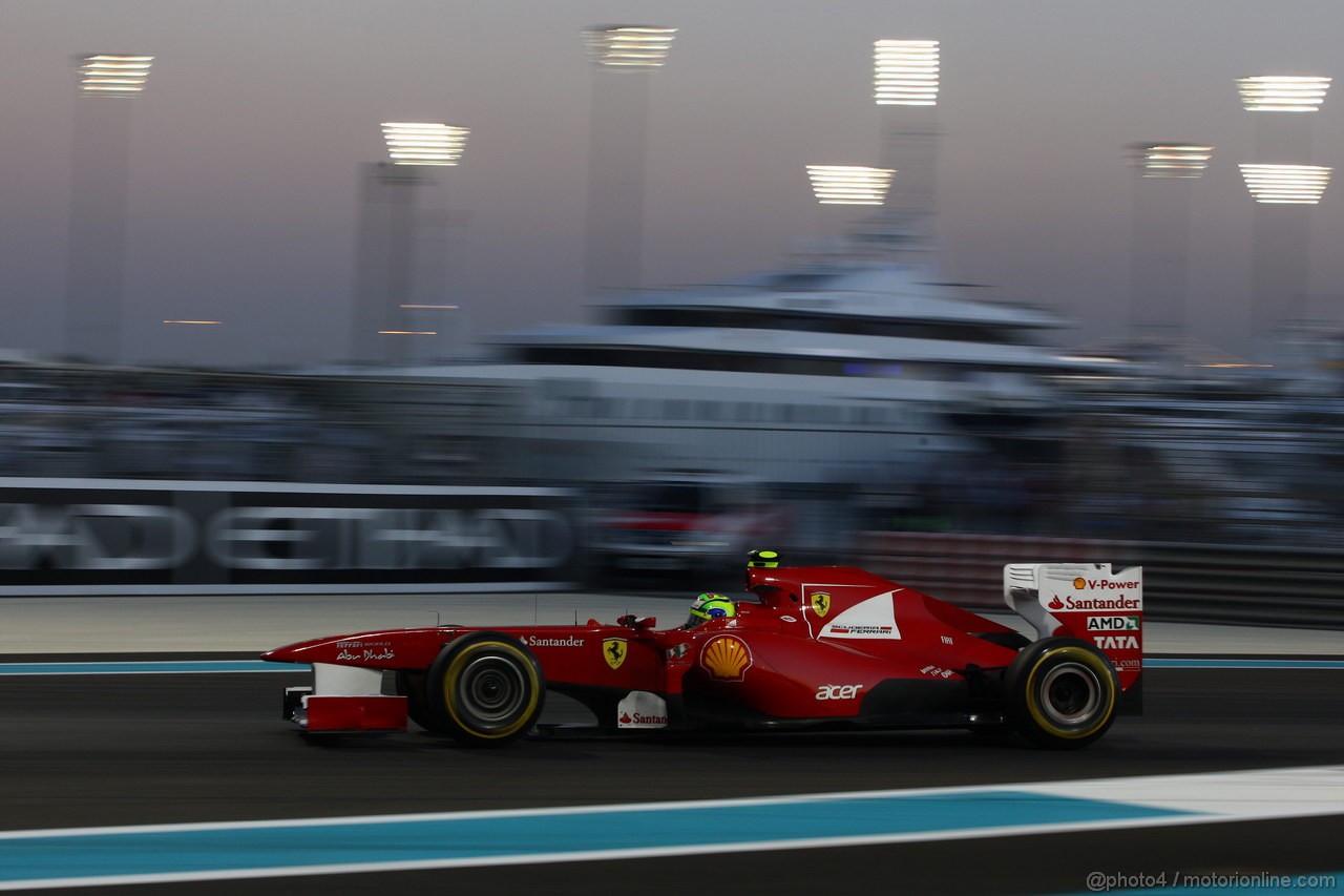 GP ABU DHABI, 12.11.2011- Qualifiche, Felipe Massa (BRA), Ferrari, F-150 Italia 