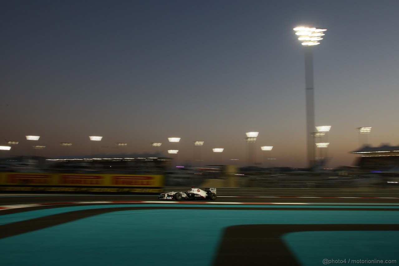 GP ABU DHABI, 12.11.2011- Qualifiche, Kamui Kobayashi (JAP), Sauber F1 Team C30 