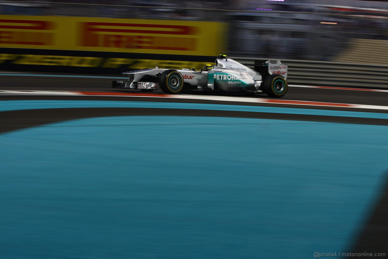 GP ABU DHABI, 12.11.2011- Qualifiche, Nico Rosberg (GER), Mercedes GP Petronas F1 Team, MGP W02 