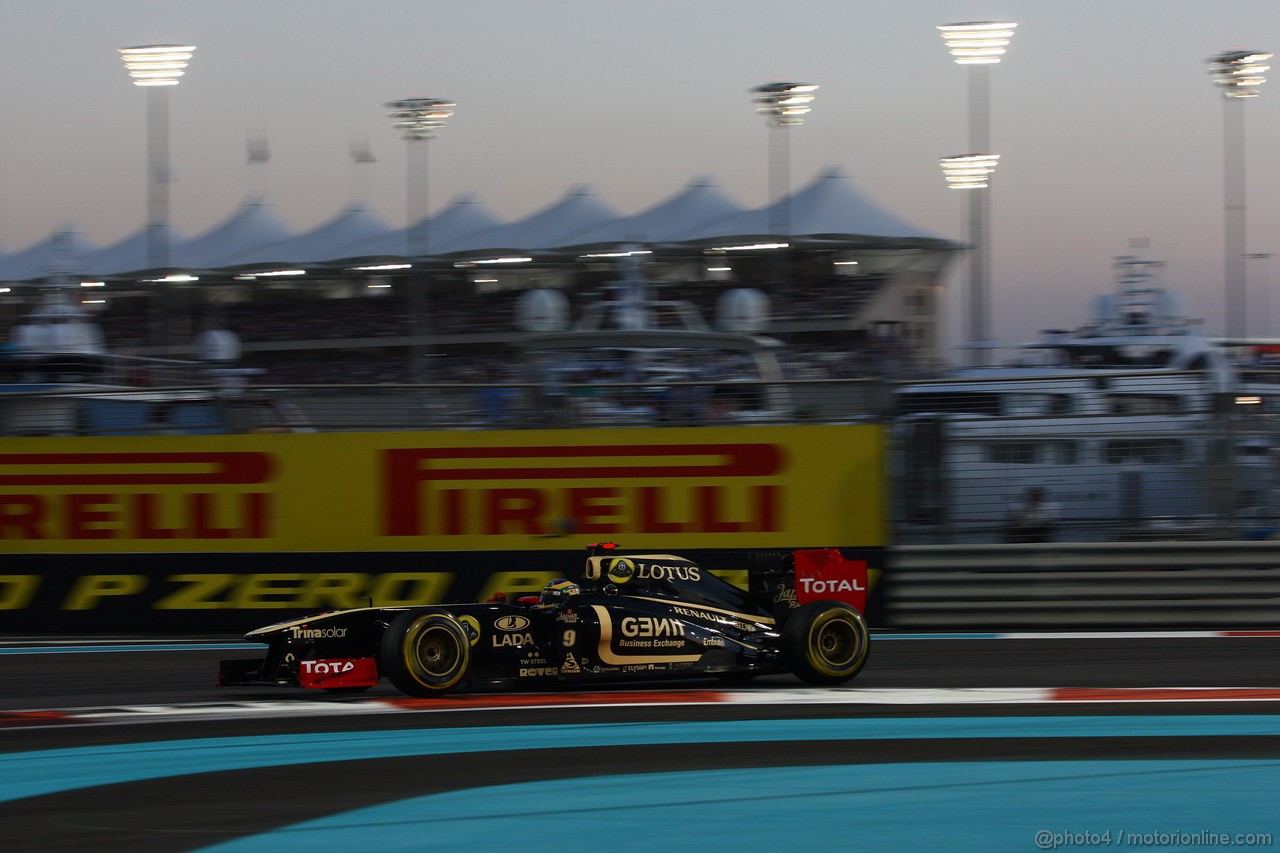 GP ABU DHABI, 12.11.2011- Qualifiche, Bruno Senna (BRA), Lotus Renault GP R31 