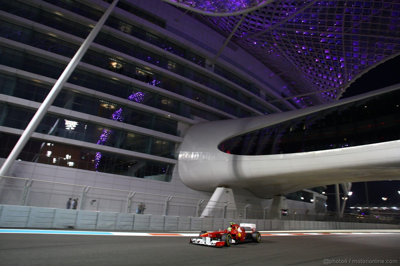 GP ABU DHABI, 12.11.2011- Qualifiche, Felipe Massa (BRA), Ferrari, F-150 Italia 