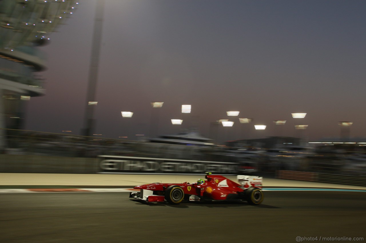 GP ABU DHABI, 12.11.2011- Qualifiche, Felipe Massa (BRA), Ferrari, F-150 Italia 