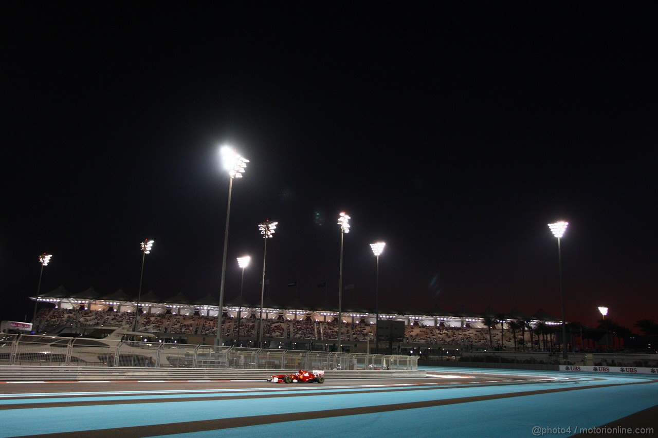 GP ABU DHABI, 12.11.2011- Qualifiche, Fernando Alonso (ESP), Ferrari, F-150 Italia 