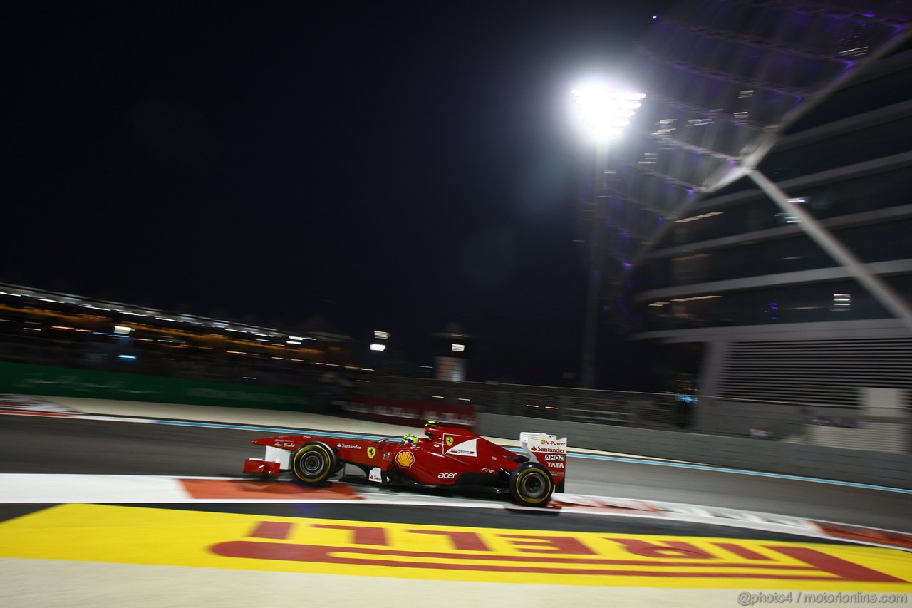 GP ABU DHABI, 12.11.2011- Qualifiche, Felipe Massa (BRA), Ferrari, F-150 Italia 