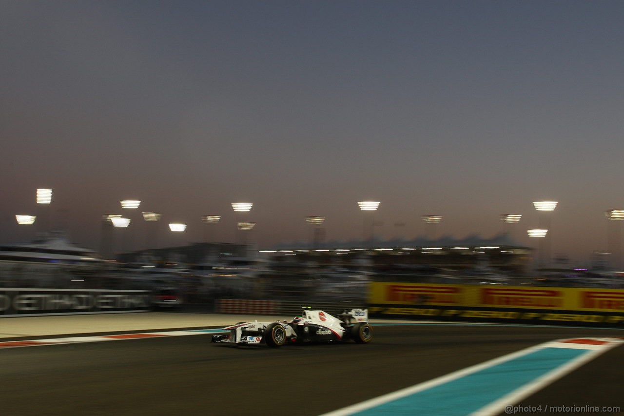 GP ABU DHABI, 12.11.2011- Qualifiche, Sergio P�rez (MEX), Sauber F1 Team C30 