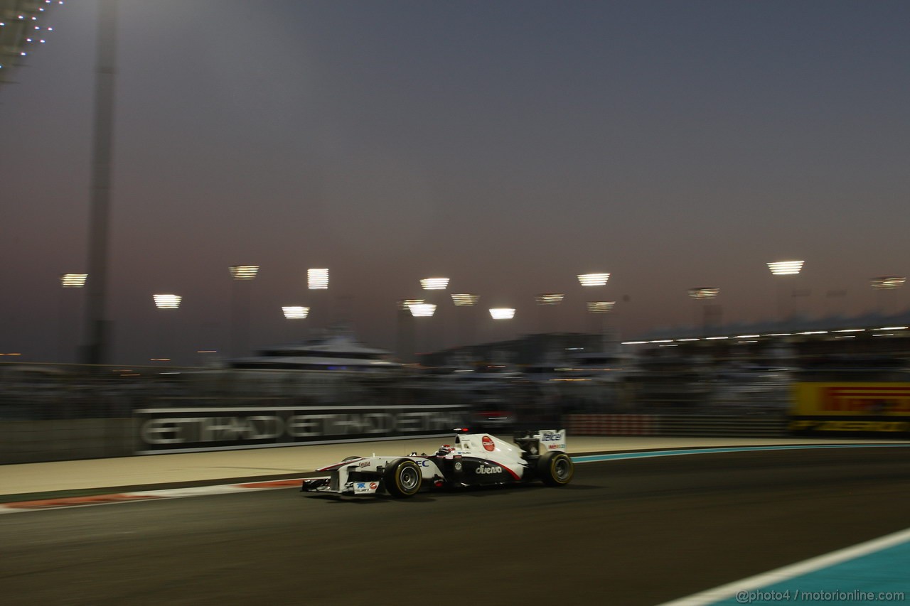 GP ABU DHABI, 12.11.2011- Qualifiche, Kamui Kobayashi (JAP), Sauber F1 Team C30 